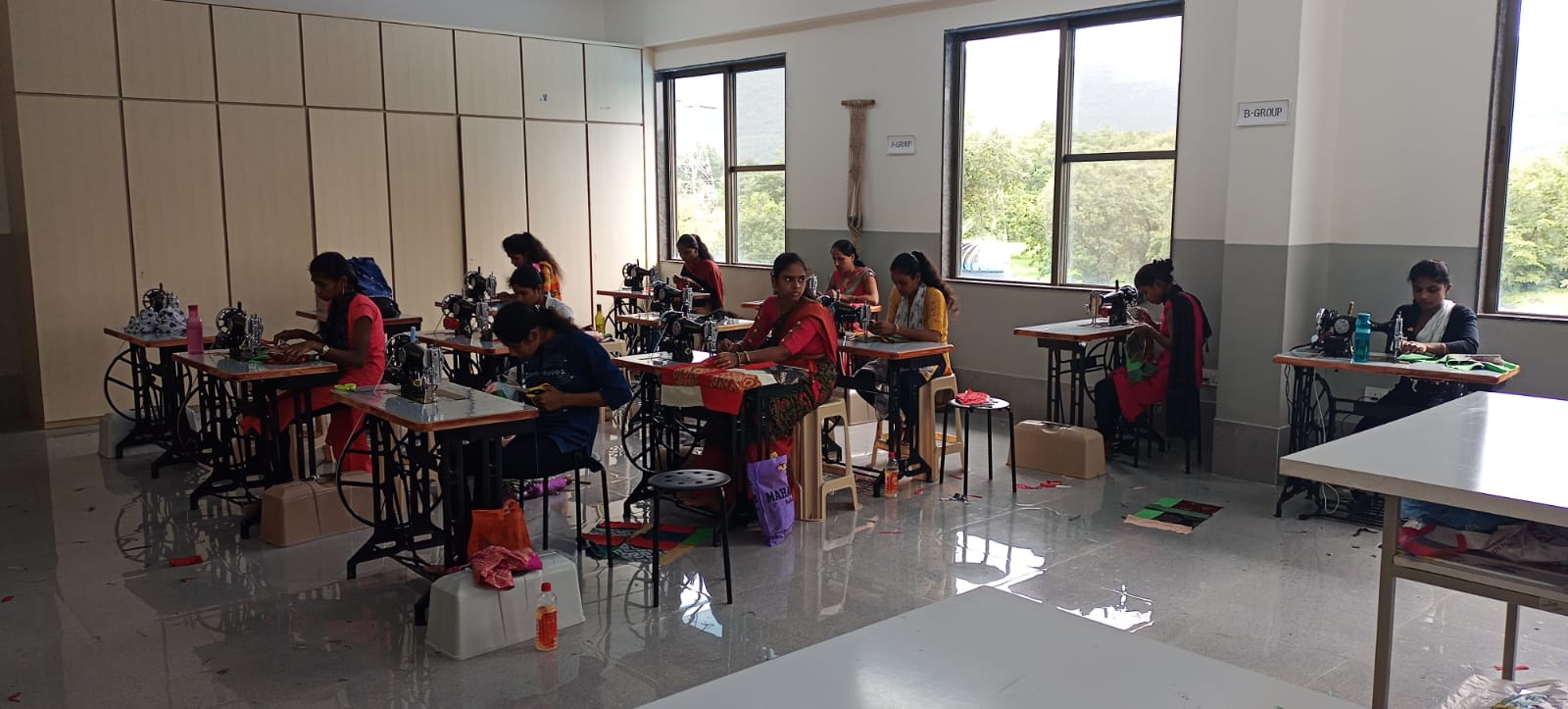 Women in tailoring workshop