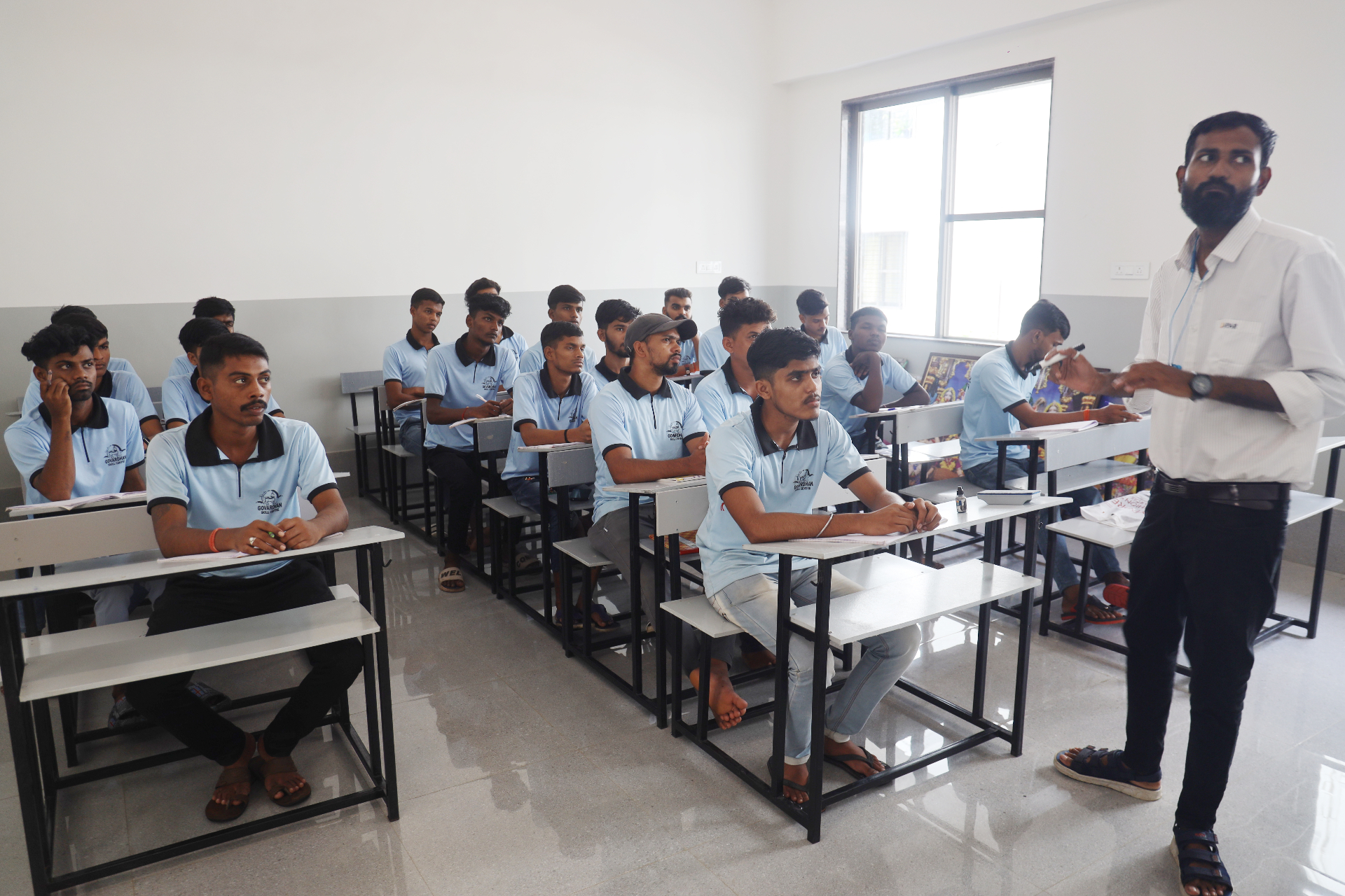 Classroom session at Govardhan Skill Centre